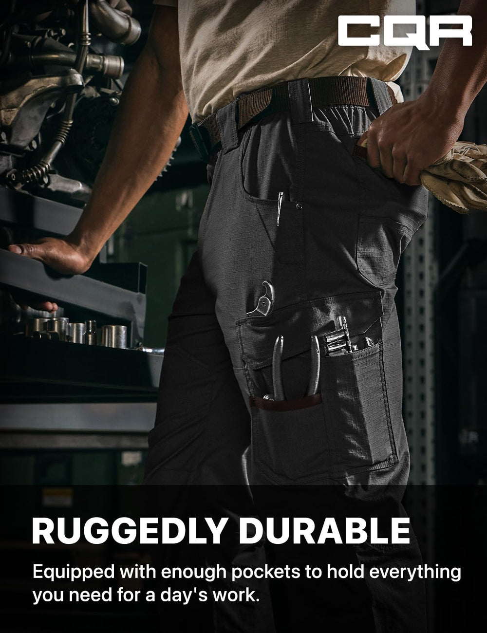 CQR 3D body geometry fit image emphasizes improved mobility and comfort.