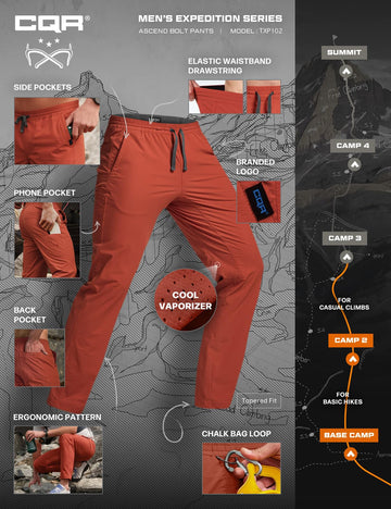 CQR lightweight design keeps you agile on hikes and workouts