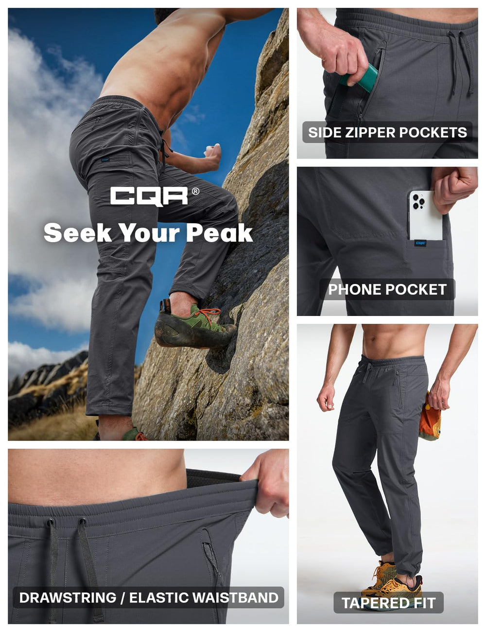 CQR mesh ventilation panel image highlights airflow to keep you cool.