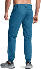 CQR water-resistant fabric close-up on hiking pants for variable weather