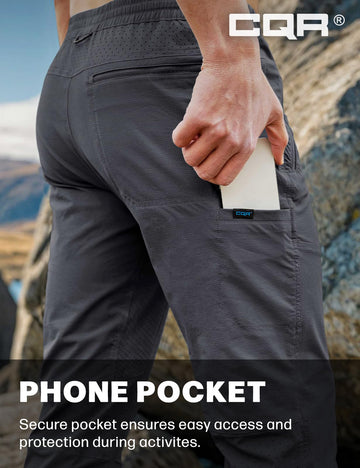 CQR Ascend Crux carbon-grey pants emphasize performance-ready silhouette
