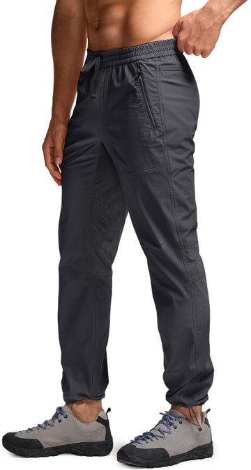 CQR lightweight hiking pants captured in action for varied terrain