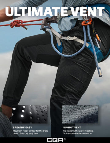 CQR breathable fabric closeup highlights moisture management.