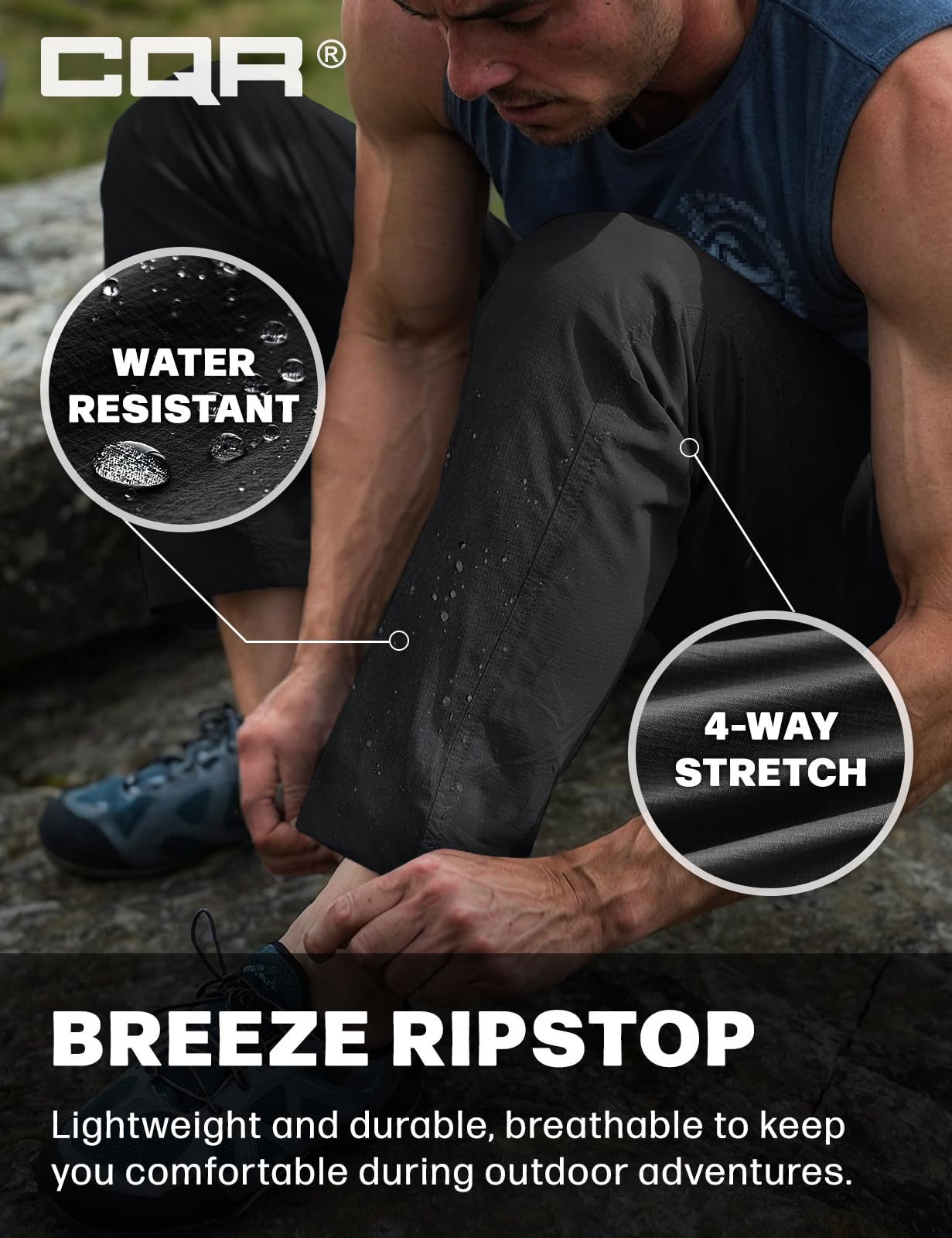 CQR reflective panels boost visibility in low-light morning or evening runs.