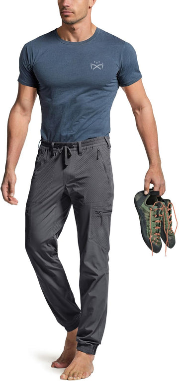 CQR men's hiking pants rear ventilation supports sustained airflow on long trails.
