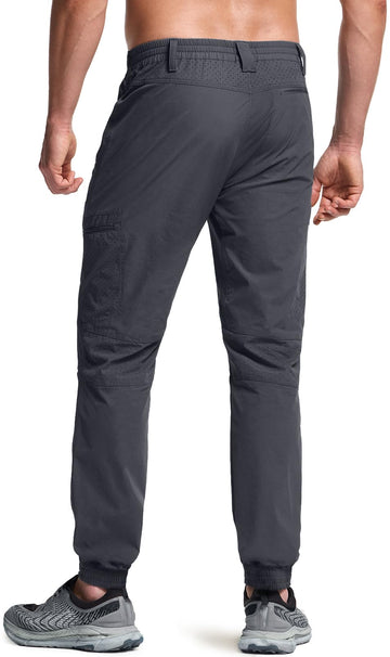 CQR men's hiking pants water-resistance coverage demonstrates protection in damp conditions.
