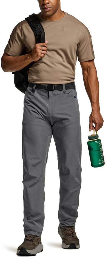 CQR Men's Quick Dry Tactical Pants back pocket emphasizing secure, accessible storage.