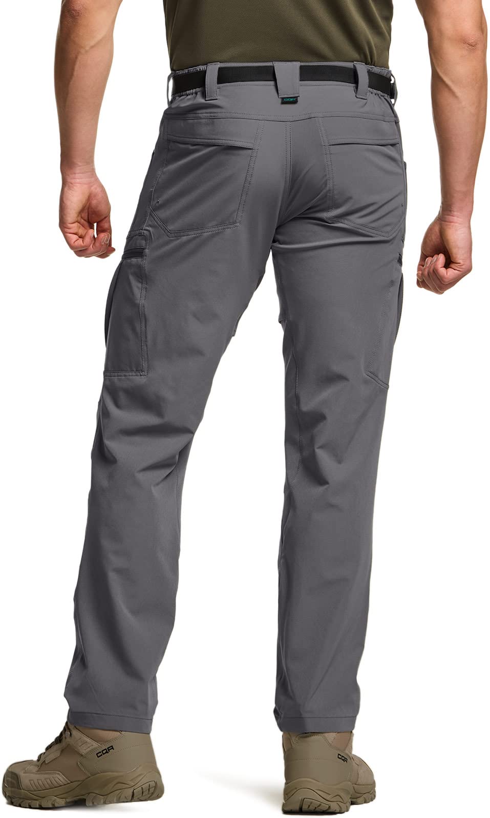 CQR men's quick dry tactical pants cargo pockets for on-the-go tool storage.