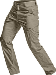 CQR men's Quick Dry Tactical Pants front view, sandstorm color, quick-dry outdoor wear