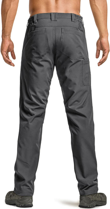 CQR Men's Quick Dry Tactical Pants side pocket highlighting cargo storage for tools.