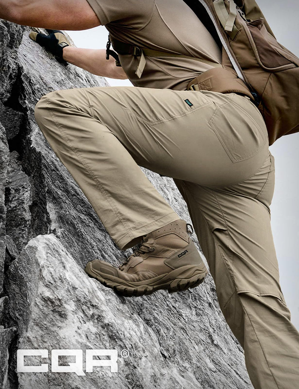 CQR Quick Dry Tactical Pants side ventilation keeps you cooler during activity