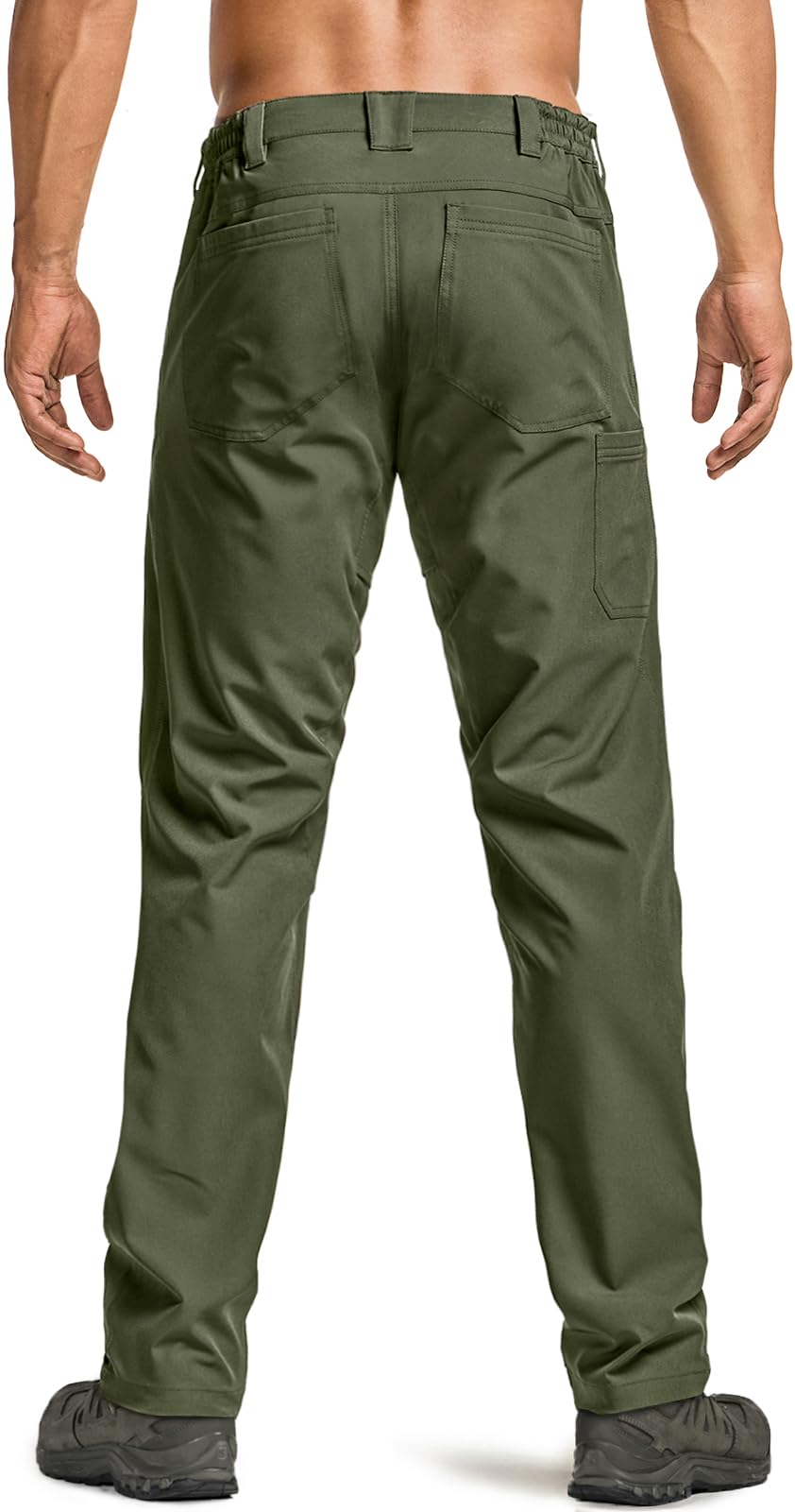 CQR men's quick dry tactical pants stretch fabric enables easier movement.