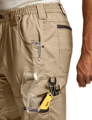 CQR pants pocket detail showing multiple secure compartments