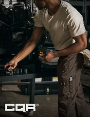 CQR pants back pocket view emphasizes secure storage for travel and hikes