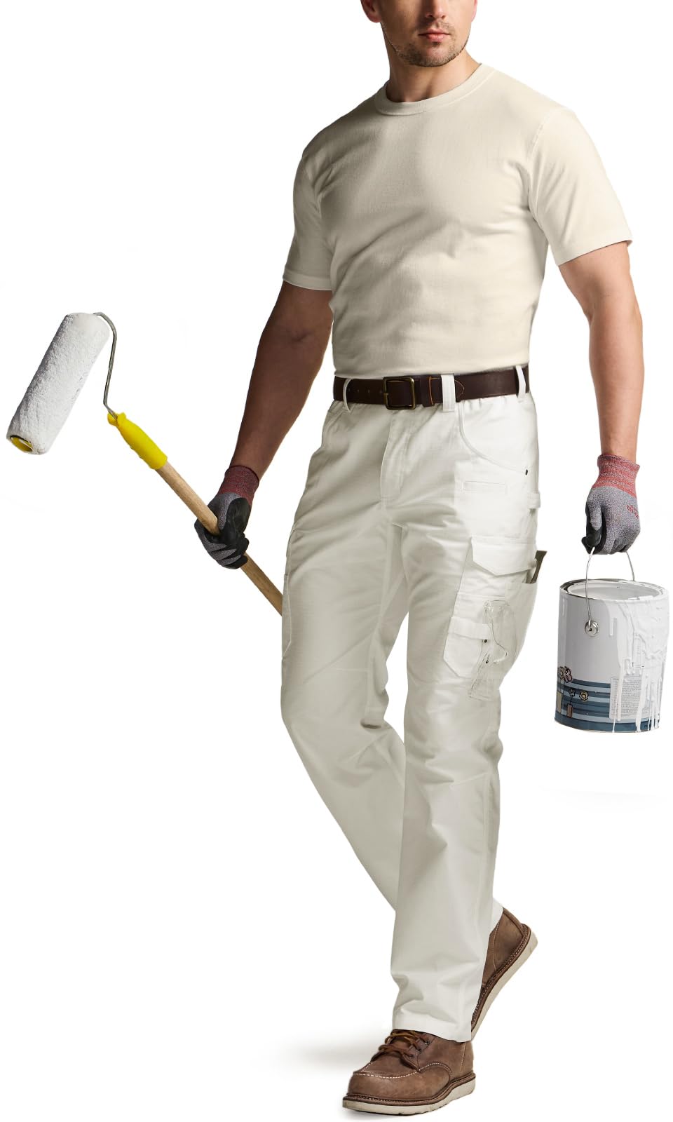 CQR men's quick dry work pants outdoor-ready design for hiking and construction tasks.