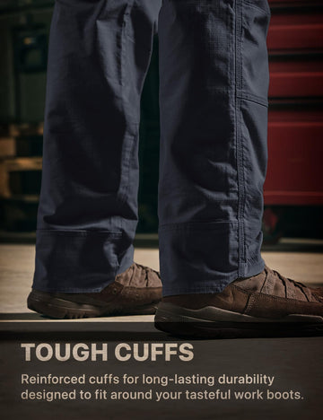 CQR men's quick dry work pants lightweight stretch for flexible activity.