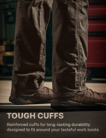 CQR men's quick dry work pants tested on a trail emphasizing comfort during hikes