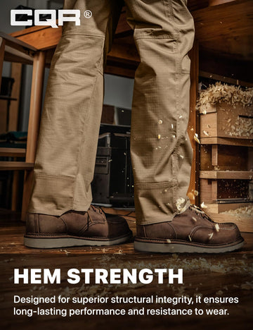 CQR pants pocket detail showing tool-ready cargo pockets