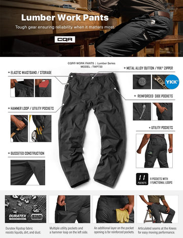 CQR 34W 30L size tag visible for accurate fit and sizing.