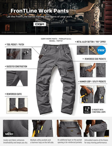 CQR Dura Flex design for rugged outdoor wear.