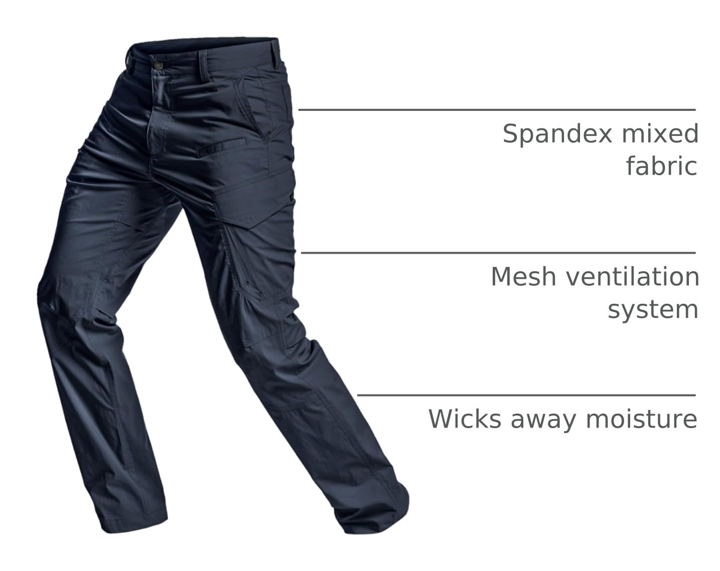 CQR Men's Tactical Pants water-resistant close-up demonstrating protection in damp conditions.