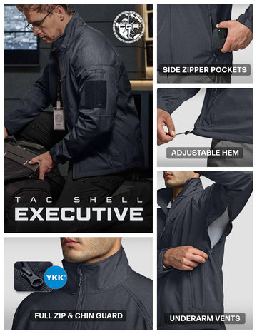 CQR softshell fabric close-up emphasizes durability and weather-ready performance.