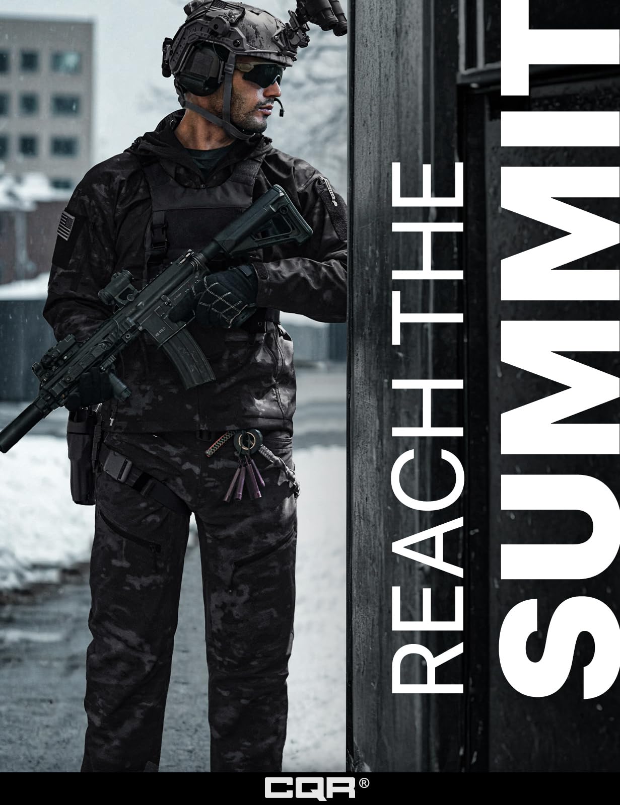 CQR Men’s Teton softshell pants insulated fleece lining for warmth.