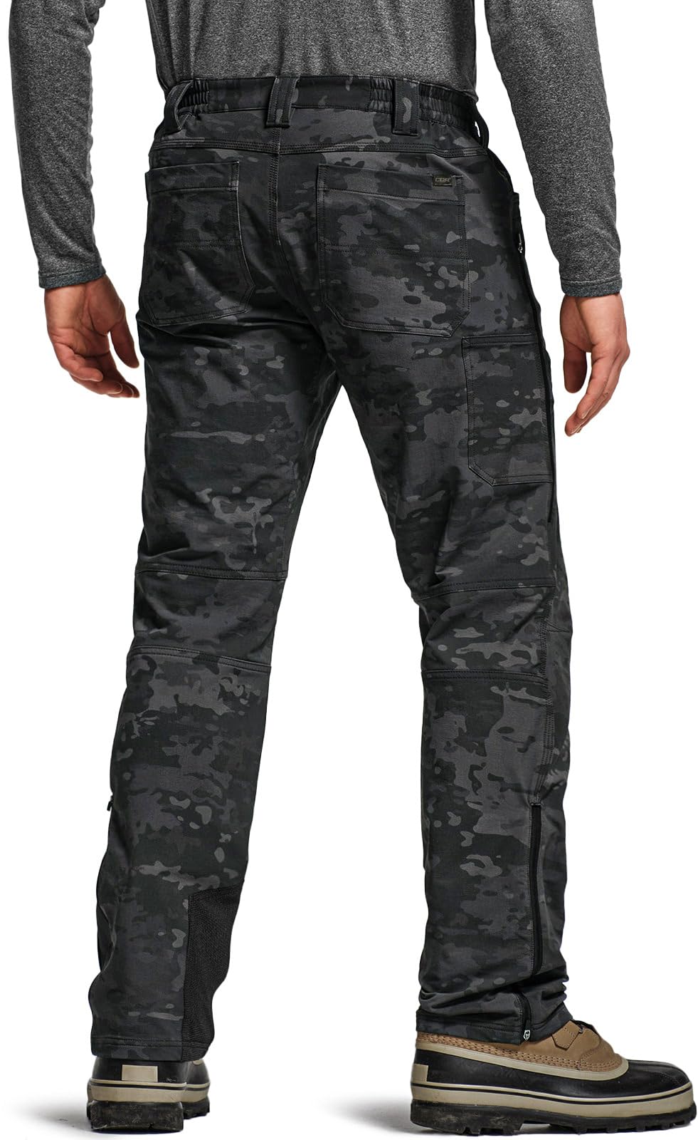 CQR Men’s Teton softshell pants wind protection for winter conditions.
