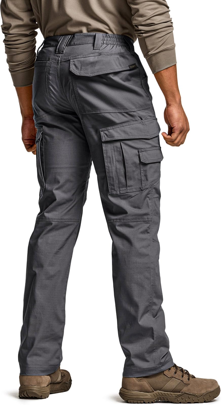 CQR pants back pocket layout highlights discreet storage for essentials.
