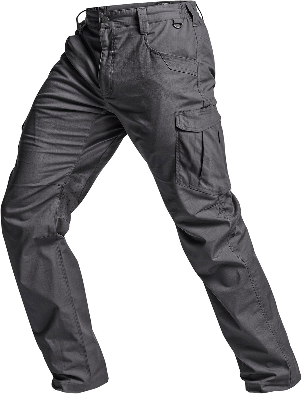 CQR pants in-action hiking shot showcases rugged versatility.
