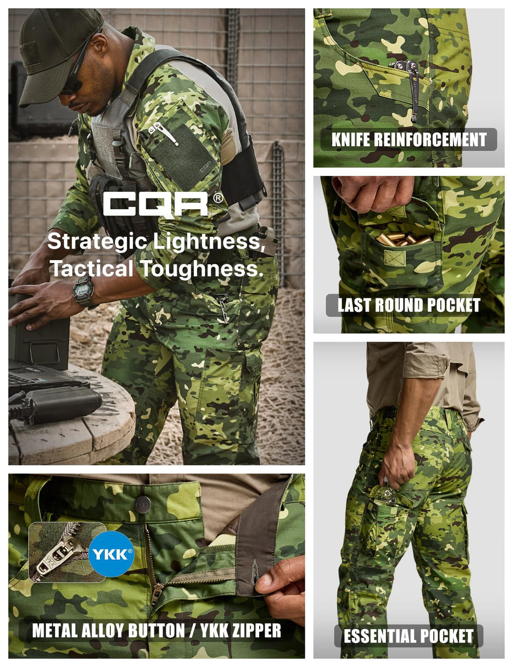 CQR pants packable for travel, easy to stow.