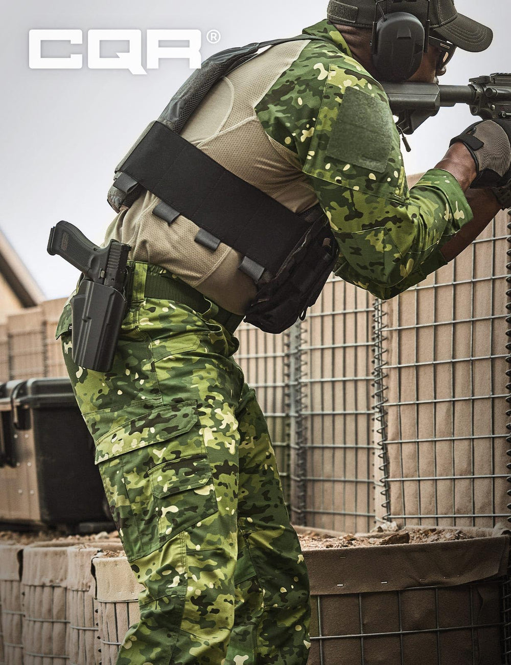 CQR pants water-resistant outer panel ready for light rain.