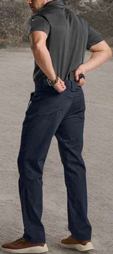 CQR Men's Vent Stretch Pants Sedona Navy finish for urban wardrobe