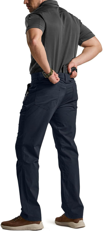 CQR Men's Vent Stretch Pants pocket detail, secure accessible storage
