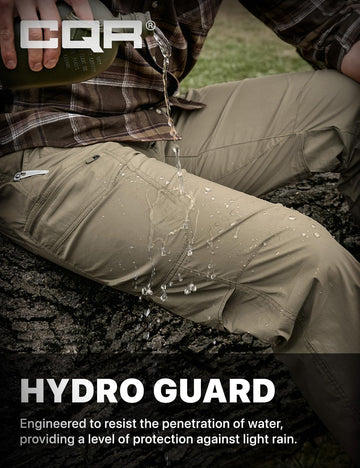 CQR pants worn during trail hike, breathable mesh-venting for comfort
