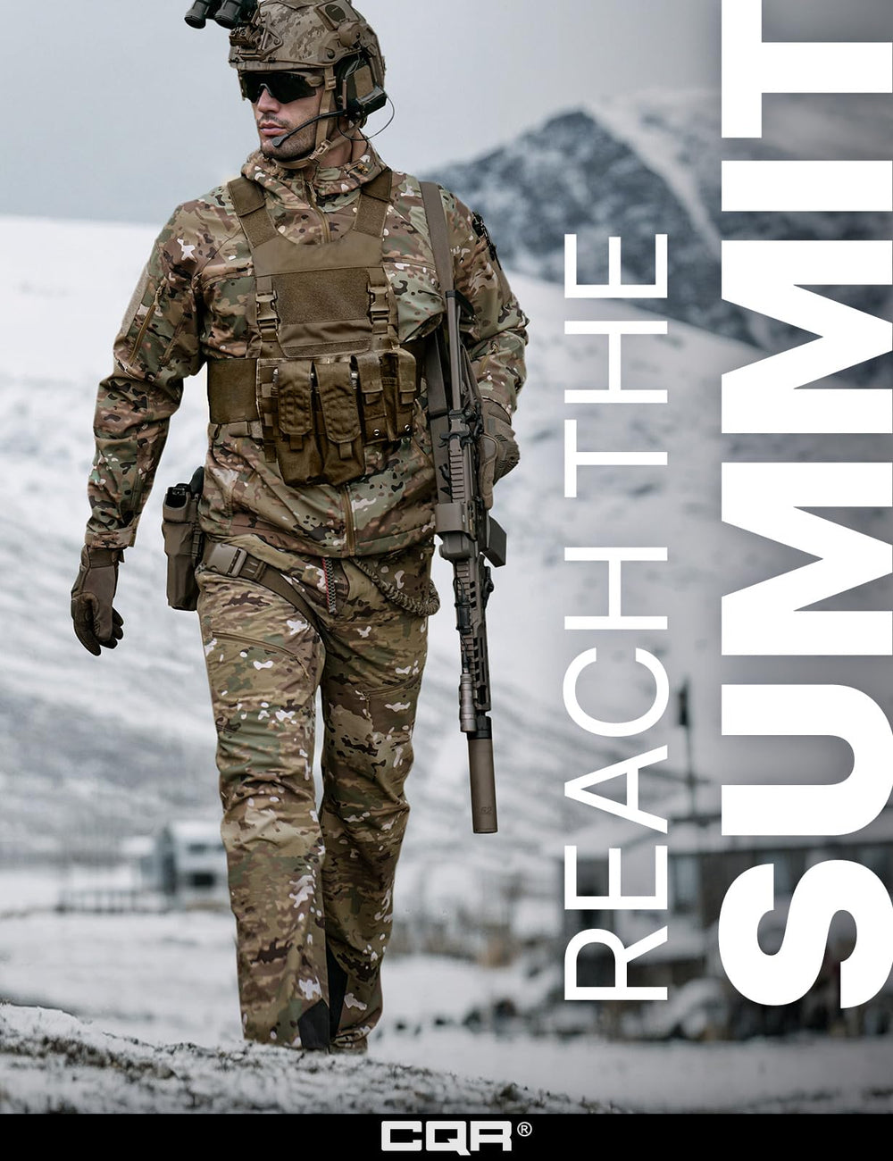 CQR Teton Softshell Pants articulated knees highlight unrestricted movement for hiking and skiing.