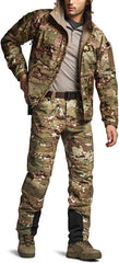CQR Teton Softshell Pants reinforced knee image conveys durability during climbs.