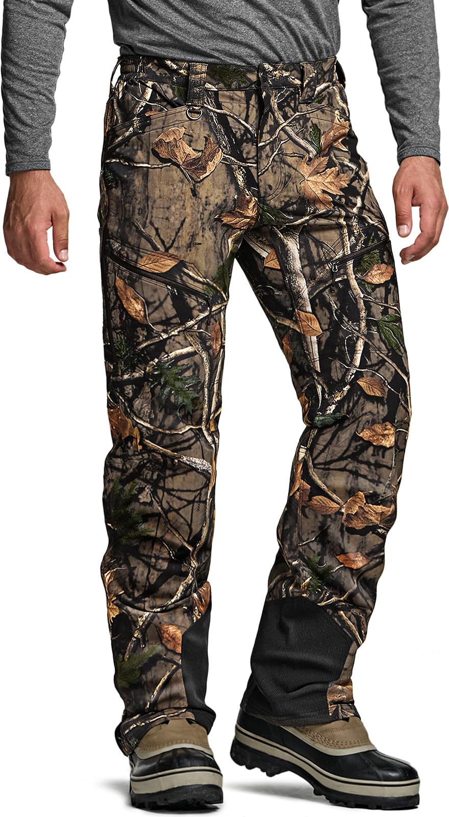 CQR Teton softshell pants with winter fit for cold-weather hiking.