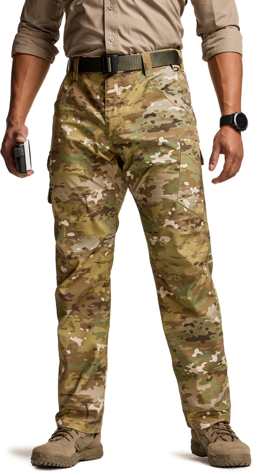 CQR Utility Flex Cargo Pants fabric-stretch enables easy movement for daily commuting