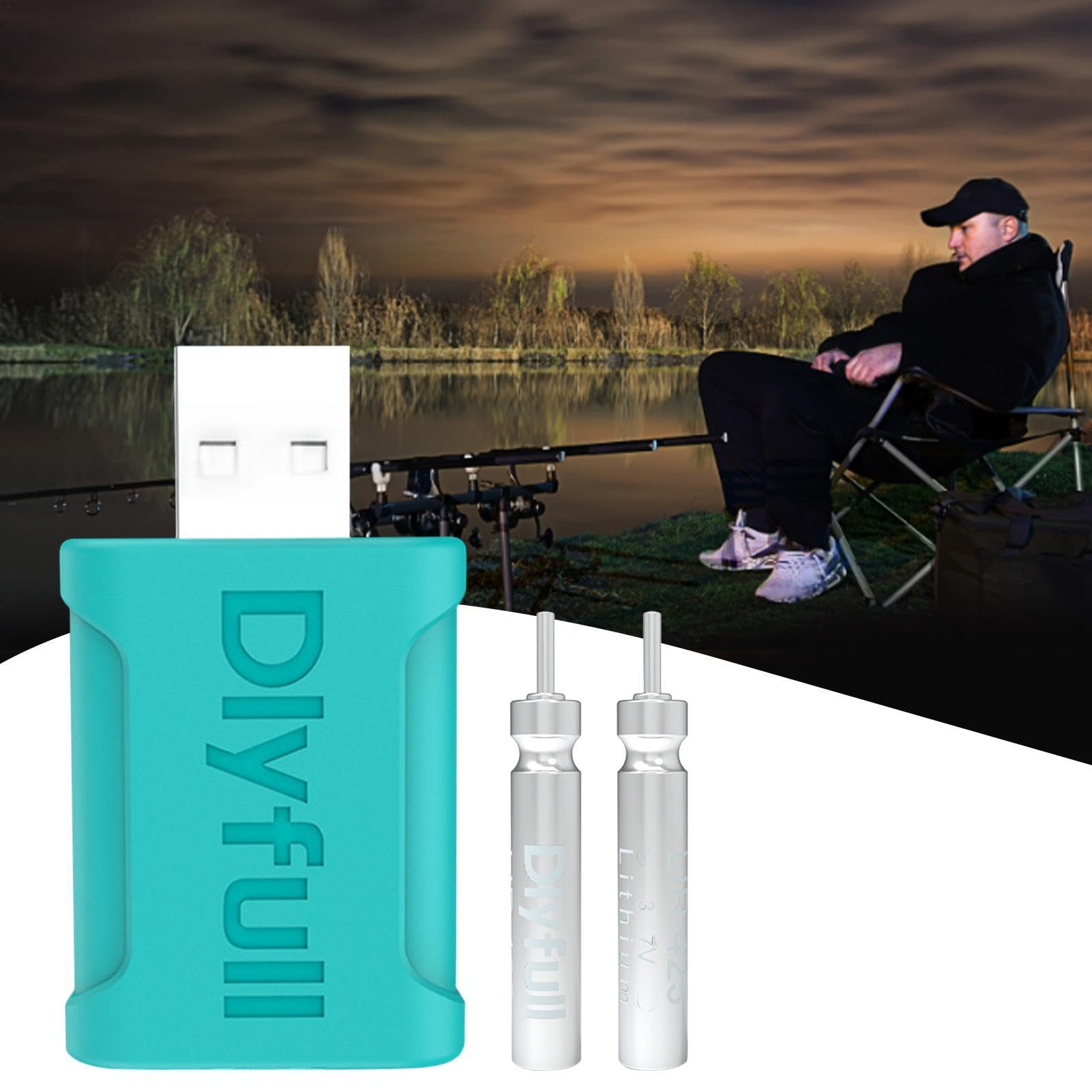 Cr425 night fishing float light in use during low-light conditions on water.