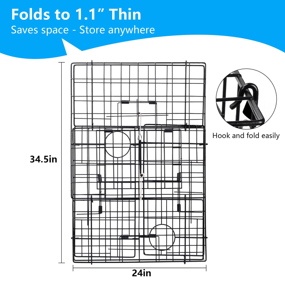 Crab bait cage with crab gauge measure