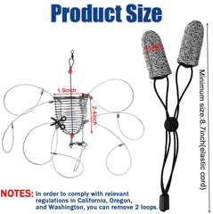 Crab snare traps featuring 8 strong loops