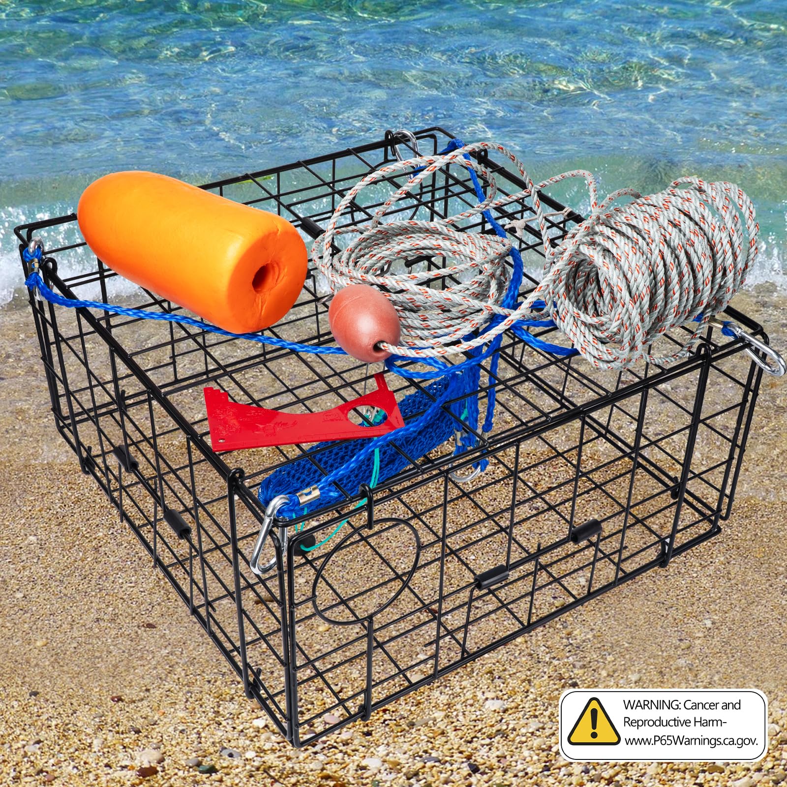 Durable corrosion-proof crab trap harness, 84 cm (33 inches)