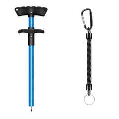 Cracrab 10-inch aluminum fish hook remover tool with blue finish