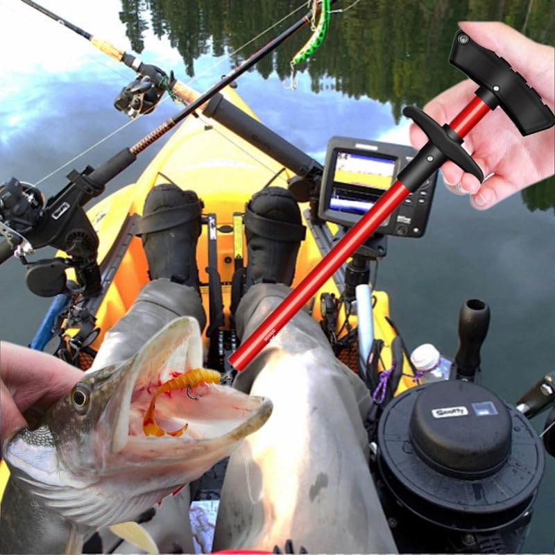 Close-up of Cracrab dehooker showing lanyard attachment