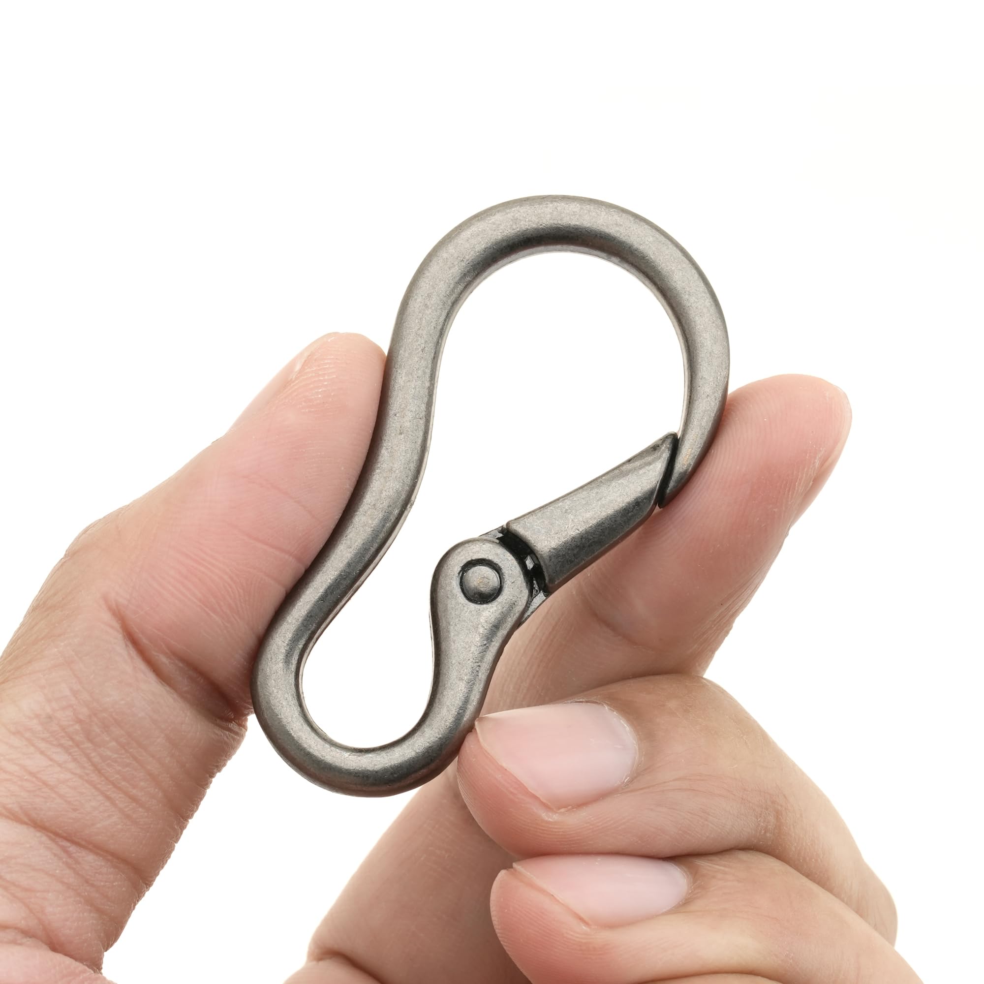 Craftmemore 2in carabiner snap hook in antique silver for secure everyday carries.