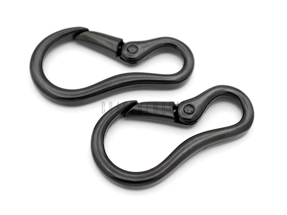 Craftmemore paracord keychain clip black for quick outdoor access