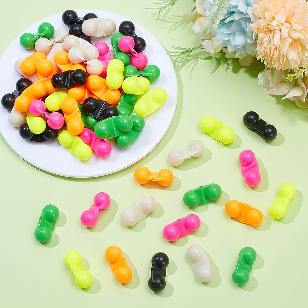 CraftyMelody portable plastic fishing beads are lightweight and durable