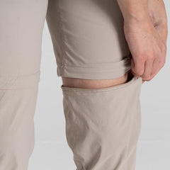 Craghoppers RFID-pocket close-up on the Pro Convertible Pant for secure travel storage.