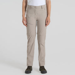 Craghoppers Insect Shield Pro Convertible Pant zip-off shorts close-up highlights adjustable fit.